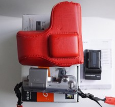 Sony Alpha NEX-5N 16.1 MP Body Only Silver Interchangeable Lens Camera w/ EXTRAS