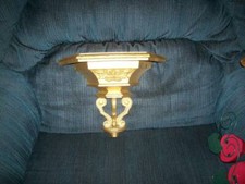 Gold Color Homco Wall Shelf