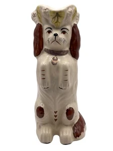 English Staffordshire Bettel Spaniel Hund Krug Krug Vintage Handarbeit England - Bild 1 von 19