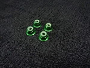 Juego de tuercas de rueda de aluminio verde Traxxas Rustler 4x4 Ultimate 2x4 barra estampida 4 mm - Imagen 1 de 3