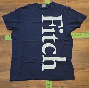 Abercrombie & Fitch Herren Muscle Fit Navy Blau T-Shirt Große Grafik Größe XL - Bild 1 von 5
