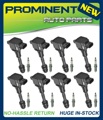 点火线圈和 NGK 铱火塞 适用于 2003-04,06-10 英菲尼迪 M45 V8 4.5L — 第 1/4 张图片