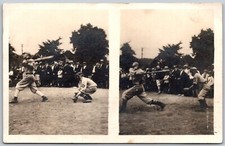 Postcard RPPC MI Detroit Michigan Baseball Game Two Views Of Batters 1914 MI04
