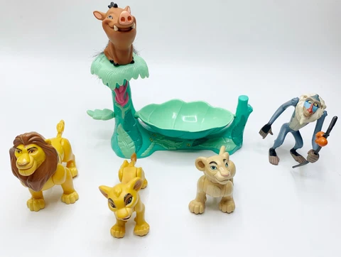 Vintage Lion King Figure Lot Pumbaa Simba Nala Mufassa Rafiki Disney Cover