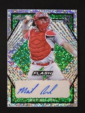 2021 Leaf Flash Base Auto Green #BA-MN1 Mat Nelson /25