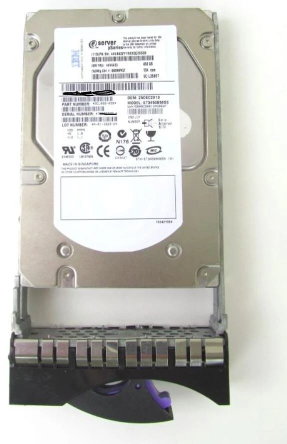 IBM 44V4432 - 450GB 15K Rpm SAS Disk Drive 3.5" with Tray - Image 1 of 1