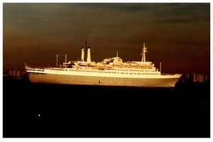 Foto de colección SS Rotterdam (1959) Holland America Line 4"x6" original IMO 5301019 - Imagen 1 de 2