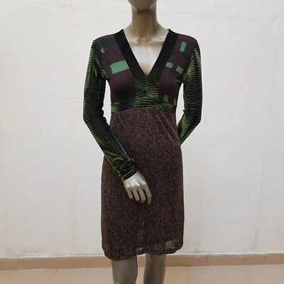 Hübsches Kleid von Custo Barcelona, 36-38 (3), grün, schwarz, braun, gold - Bild 1 von 4