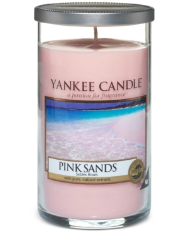 YANKEE CANDLE PINK SANDS PERFECT PILLAR CANDLE 12 oz NEW! - Image 1 of 1
