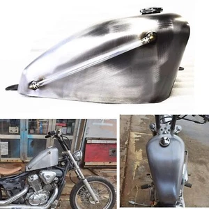 Motorcycle Motorbike Petrol Gas Fuel Tank Silver For HONDA steed400 steed600 New - Picture 1 of 10
