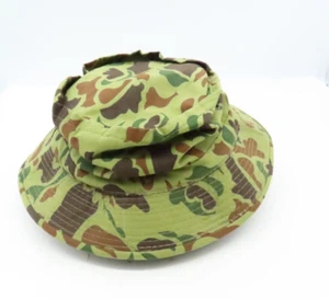 Vintage YR Headware Camo Camouflage Size Medium Hunting Fishing Hat Cap - Picture 1 of 8