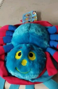 woolly and tig spider back pack soft plush 11 inches wide - Picture 1 of 7