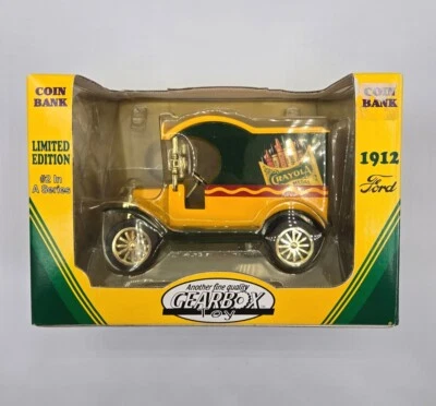 Crayola 1912 Ford Delivery Car Coin Bank 1:24 Diecast Gearbox Limited Edition** - Image 1 of 4