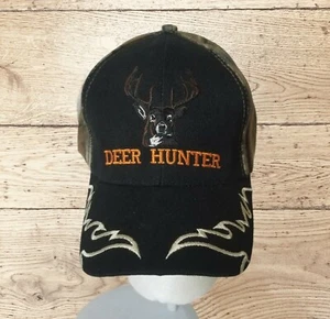 Deer Hunter Camouflage Adjustable Cap Hat NWT QH Sport Embroidered Men's Acrylic - Picture 1 of 12