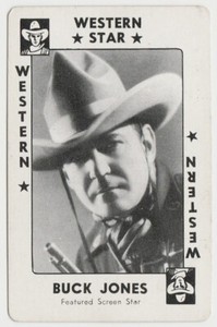 Buck Jones 1938 Transogram Movie Millions Game Card - Film Star E5