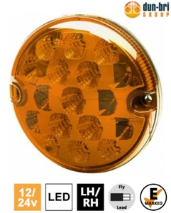 INDICATORE LED 95mm Luce Lampada Fly Piombo 12/24V Land Rover Defender - Foto 1 di 3