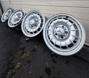 Mercedes 14" Bundt Wheels Rims W123 W126 W116 W108 R107 W 113 114 115 Rare 5x112 - Picture 1 of 17