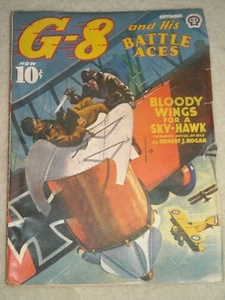 Original Vintage G-8 and his Battle Aces Bloody wings for a Sky Hawk Sept 1940 - Picture 1 of 8