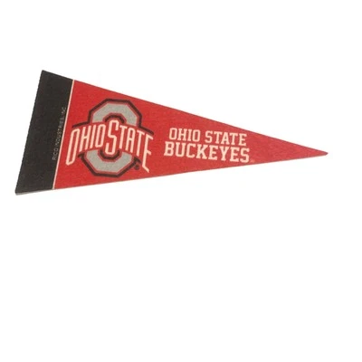 NCAA Ohio State Buckeyes Mini Pennant 4”x9" Wall Decor Flag - Image 1 of 4