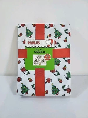 Peanuts New Snoopy & Woodstock Christmas Theme Tablecloth 60in x 102in  - Image 1 of 4