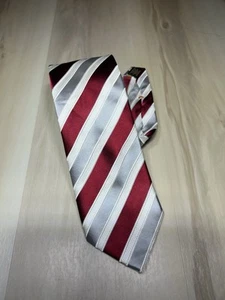 Donald Trump Krawatte rot weiß Signature Collection - 100 % Seide MAGA USA🔥 purpurrot - Bild 1 von 5