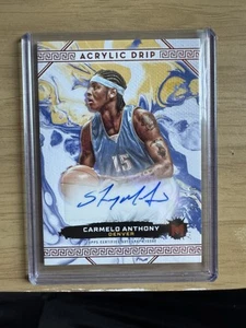 2023 Topps Motif Carmelo Anthony Acrylic Drip Auto /25 #ADA-CA Nuggets Knicks - Picture 1 of 2