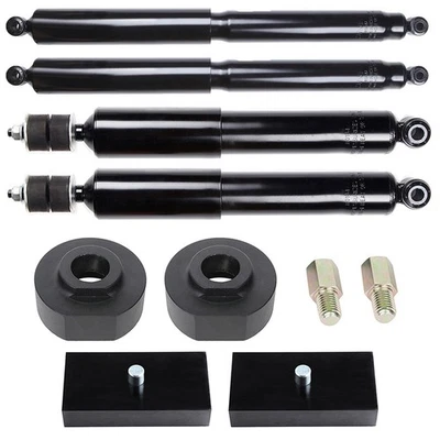 2" Front & 1" Rear Leveling Kit & Shock Strut For 2001-04 Ford F-350 Super Duty Foto 1 de 4