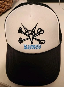 Powell Peralta Patinetas Camionero Sombrero Huesos de Rata Malla Espalda Blanco/Negro - Imagen 1 de 6
