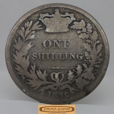 1852 Great Britain Silver Shilling - #C52740NQ - Image 1 of 2