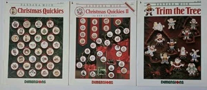 Lot of 3 Dimensions BARBARA MOCK Counted Cross-Stitch Christmas Quickies Pattern - Picture 1 of 7