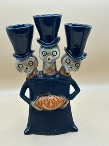 Yankee Candle - 2008 - "Triple Head Skeletons" - Boney Bunch - Halloween - NICE - Picture 1 of 2