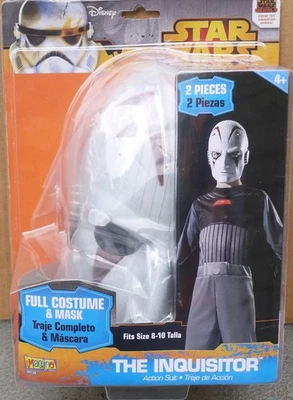 Disfraz y Máscara El Inquisidor Halloween Star Wars Rebeldes Niño Talla 8-10 NUEVO Foto 1 de 2