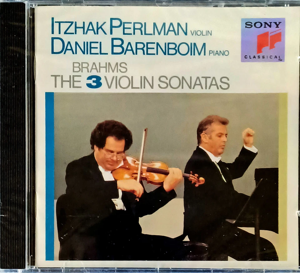 BRAHMS / 3 VIOLIN SONATAS - ITZHAK PERLMAN / DANIEL BARENBOIM -SONY - SEALED CD - Image 1 of 1