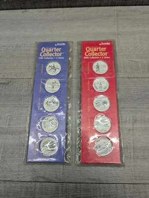 4 POCKET QUARTER COLLECTOR 5 STATES 1999 2000 COLLECTION Philly & Denver - Image 1 of 4