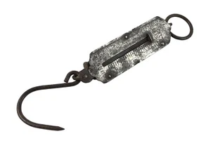 Antique Pocket Balance Hanging Style Iron Measuring Weight Scale. G47-567 - Picture 1 of 8