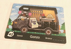 Animal Crossing New Leaf Welcome Amiibo #42 Gonzo NFC Tag NA RV Serie - Bild 1 von 2