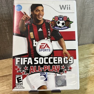 FIFA Soccer 09 All-Play (Nintendo Wii Wii U) GAME COMPLETE 8 VS 8 MATCH MODE CIB - Image 1 of 4