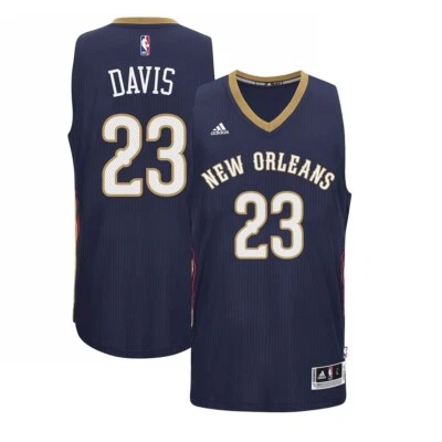 Anthony Davis Adidas New Orleans Pelicans Climacool Men's Blue Swingman Jersey - Image 1 of 4