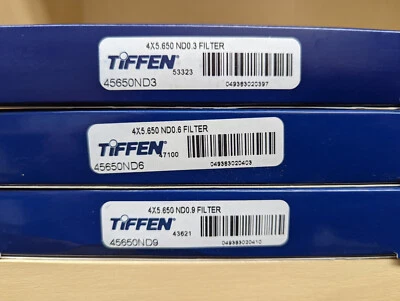 New Tiffen 4x5.65" ND 0.3, ND 0.6 & ND 0.9 Filter Set ND3 ND6 & ND9 - 3 Filters - Image 1 of 4