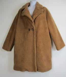 Neu Lagenlook Damen/Frauen Fleece gefütterter einreihiger Mantel Onesize passt 12-16 - Bild 1 von 14