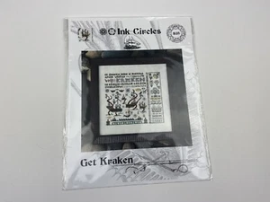 Ink circles Get Kraken Cross Stitch Pattern Nautical Sea S35 - Picture 1 of 3