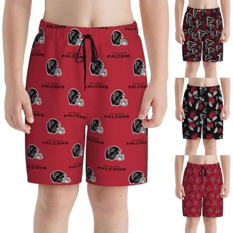 Atlanta Falcons Fans Beach Pants Teen Beach Trunks 2-layer Beach Swimsuit Cover