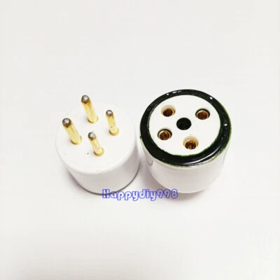 1 Stück B4 (PX25) zu UX4 (300B) Röhrenbuchse Adapter Konverter 5pin zu 4pin - Bild 1 von 4