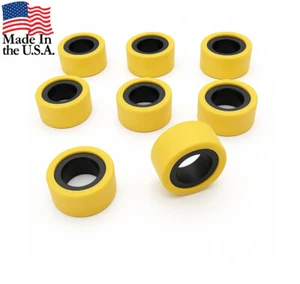 HD UPGRADED set of 8 Rollers for Arctic Cat Textron Clutch Weight 18g 0823-351 - Picture 1 of 2