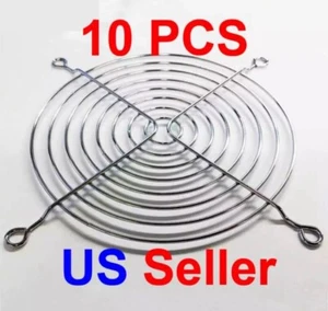 10pcs 120mm Chrome Metal Computer PC Fan Grill Mounting Finger Guard Protection - Picture 1 of 1