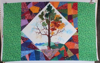 Quilting Tree Fabric Panel - 100% Cotton - Piecemakers - Quilting Treasures - Image 1 of 2