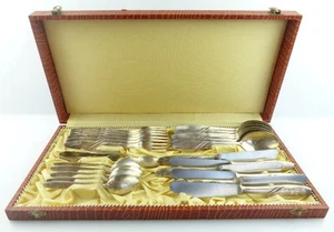 25 teiliges original altes SAM Besteck in 60er Silberauflage e686 - Picture 1 of 8