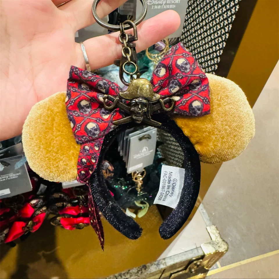 Disney Auténtico 2024 Piratas Minnie Mouse Oreja Diadema Llavero Color Amarillo Foto 1 de 1