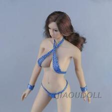 1/6 Scale Female Figure Doll Clothing Blue Bikini Set for 12" Action Figure Hot