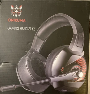 ONIKUMA K6 RGB LED Gaming Headset for PS4, Xbox One, PC, Nintendo Switch - Picture 1 of 3